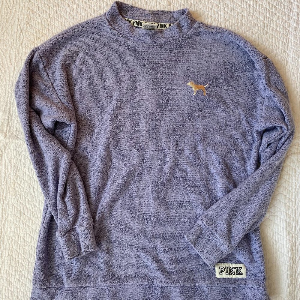 PINK mock neck sweatshirt